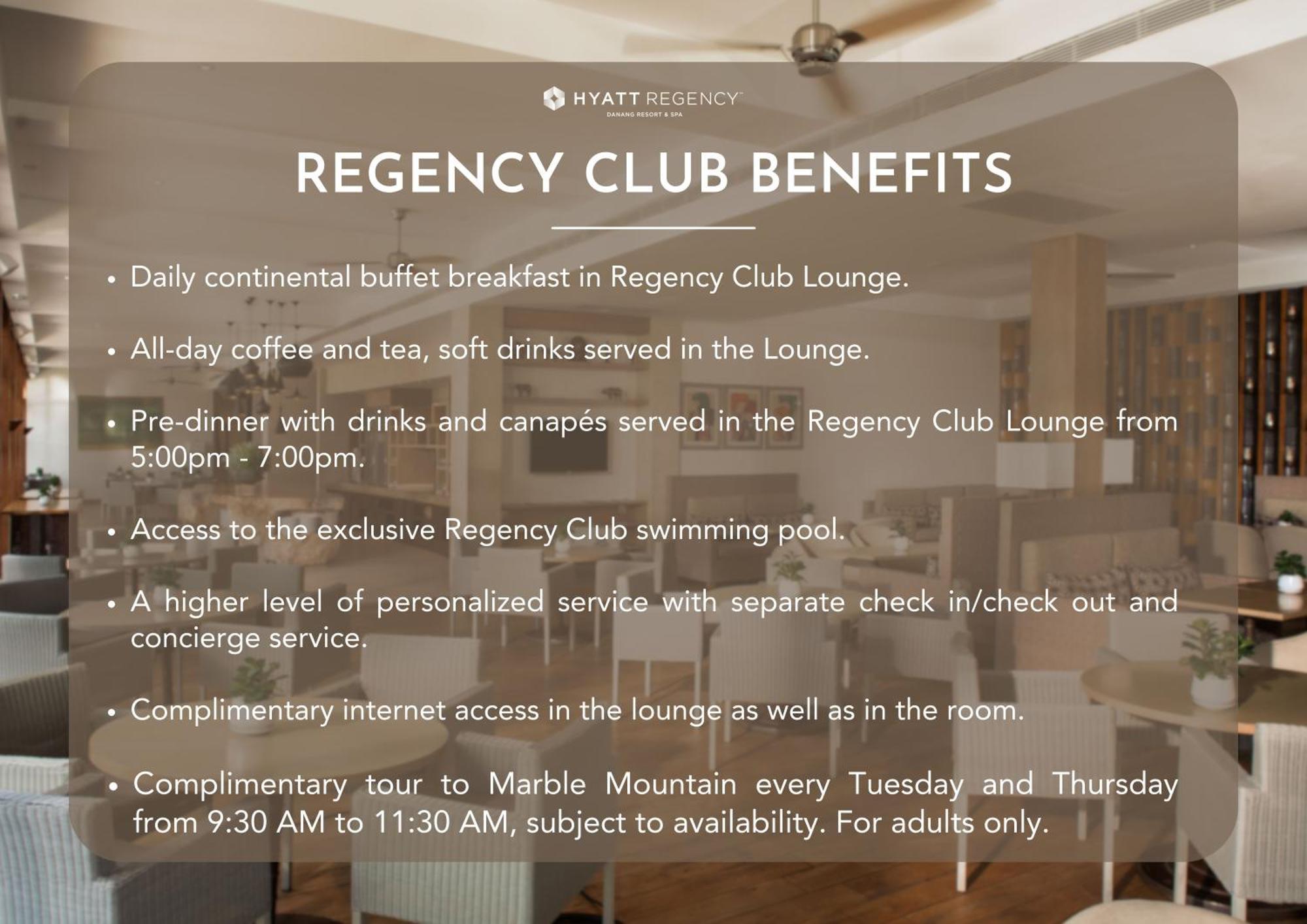 Hyatt Regency Danang Resort And Spa Da Nang Exterior foto Club benefits